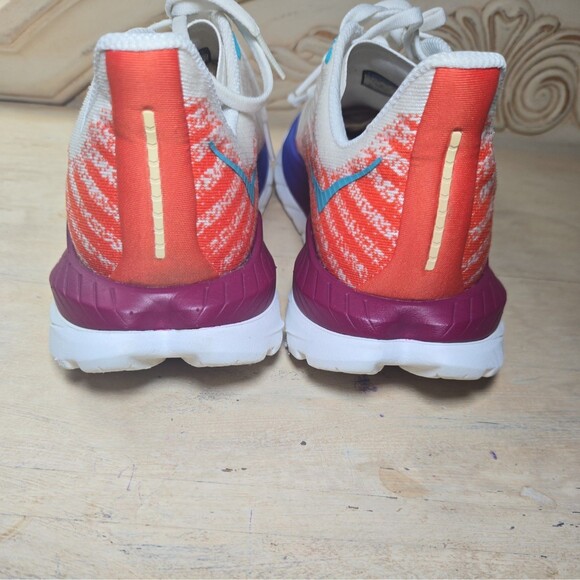 Hoka One One Men’s Mach 5 Running Shoes white flame Size 9D Walking Comfort - Picture 5 of 10